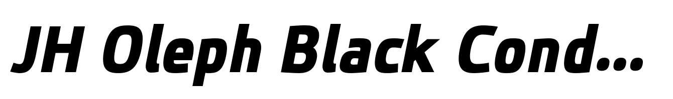 JH Oleph Black Condensed Italic
